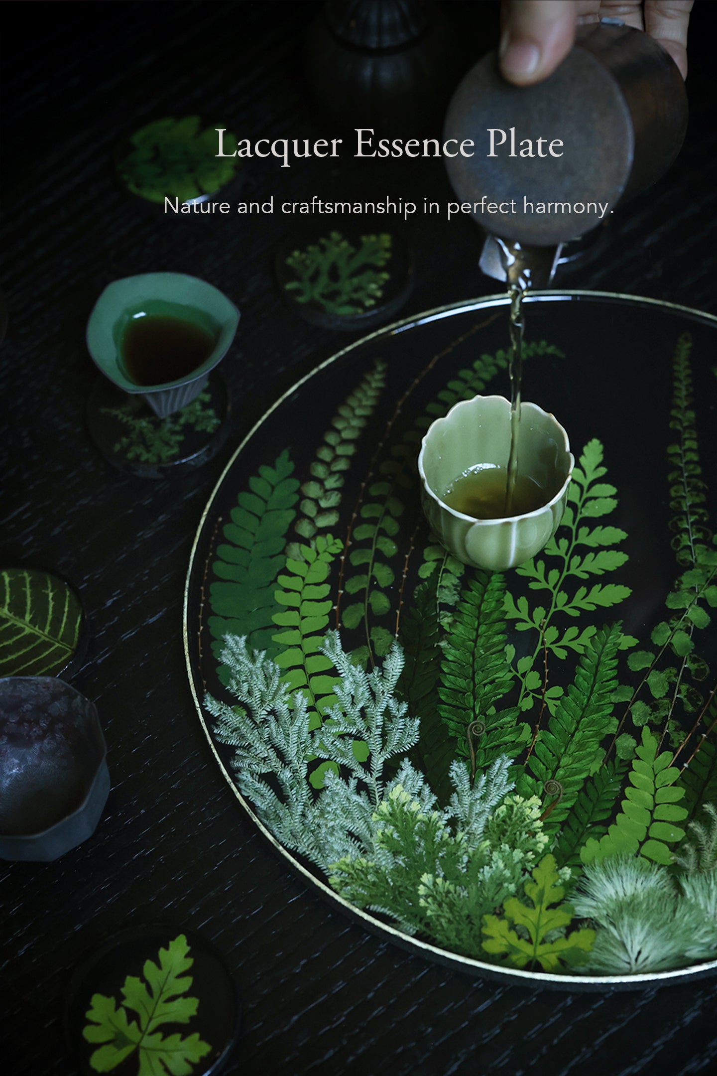 Lacquer Essence Plate — Fern Edition