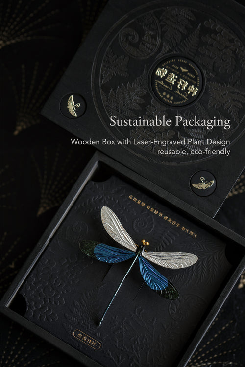 Damselfly — Copper Lacquer Brooch