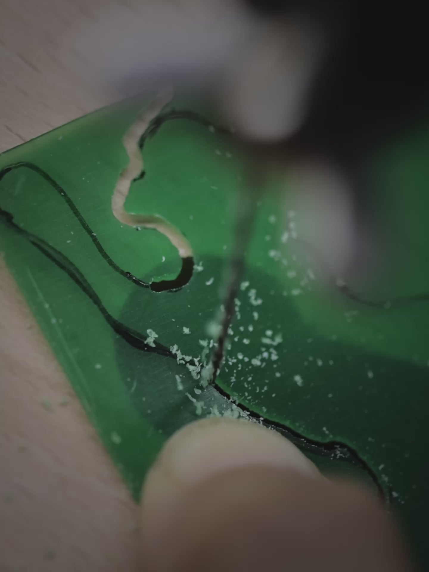 GOLDEN LEOPARD Natural Lacquer Brooch